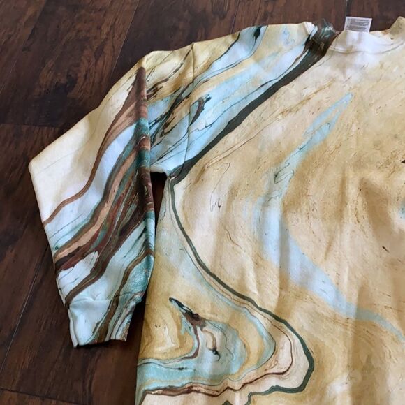 Vintage Tultex Crewneck Tie dye sweatshirt size L amazing unique Like new - Picture 3 of 11